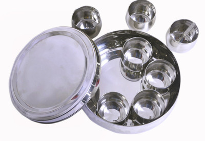 15% OFF on Dynore Belly Shaped Stainless Steel Spice Box Small 9 Piece Spice Set(Steel) 15% OFF on Dynore Belly Shaped Stainless Steel Spice Box Small 9 Piece Spice Set(Steel)