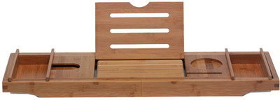 Di Grazia 8 Compartments WATERPROOF, STURDY AND BUILT TO LAST - This Unique Bathtub Caddy Is Made of the High Quality Bamboo Wood and covered with a thin protective coat of lacquer. It is the 100% natural eco-friendly bamboo construction, which means it naturally resists mold and mildew bathtub tray