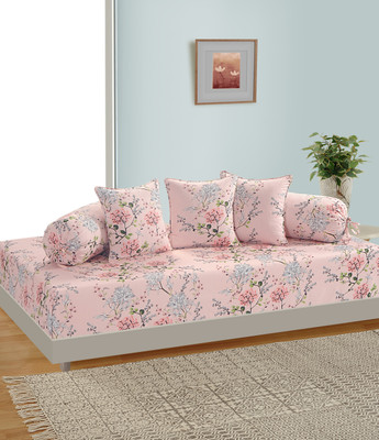 SWAYAM Cotton Floral Diwan Set(Multicolor)