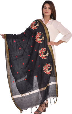 YOUTHQUAKE Silk Blend Embroidered Women Dupatta