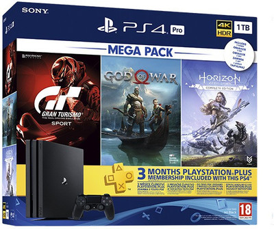 ps4 pro 1tb  god of war horizon zero dawn