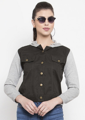 VOXATI 3/4th Sleeve Colorblock Women Jacket