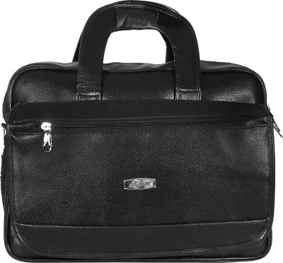Apnav 16 inch Expandable Laptop Messenger Bag(Black)