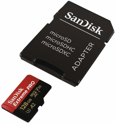 SanDisk Extreme PRO A2 128 GB MicroSDXC UHS Class 3 170 MB/s  Memory Card