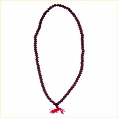 KRITI CREATION Red Sandalwood (Lal Chandan) Mala Wood Mala Wood Necklace Wood Necklace