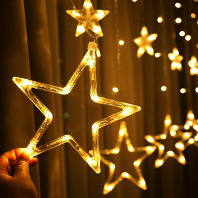 ZOUNDS 12 LEDs 0.51 m Yellow Steady Star Rice Lights(Pack of 1)