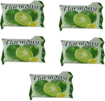 Harmony Green Lemon Soap For Anti Ageing(Pack OF 5)(5 x 75 g)