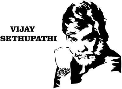 Littlebuds 80 cm Makkal Selvan Vijay Sethupathi Removable Sticker(Pack of 1)