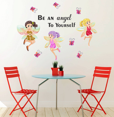 Wallzone 100 cm Angels Quotes Removable Sticker(Pack of 11)
