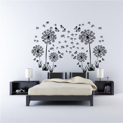 Saiii Designs 91 cm Beautiful Abstract Design Wall Sticker 60cm x 91cm Self Adhesive Sticker(Pack of 1)