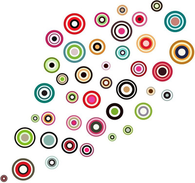 Wallzone 100 cm Colorful Removable Sticker(Pack of 1)