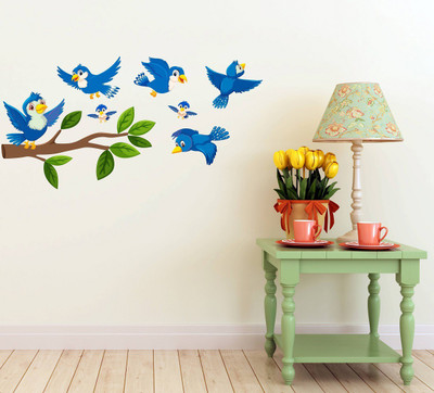 Littlebuds 100 cm Little Bird Removable Sticker(Pack of 1)