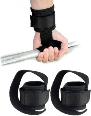 keycraze weight lifting wrist support with long straps Wrist Support(Black)