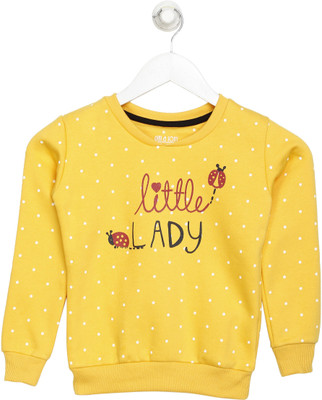 Gini Jony Full Sleeve Printed Baby Girls Sweatshirt