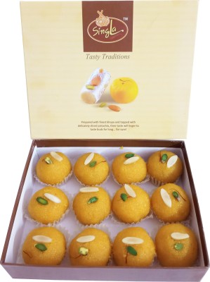 Singla Best Quality Motichoor laddu 500g Box(500 g)