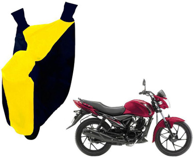 WolkomHome Two Wheeler Cover for Suzuki(Sling Shot Plus, Blue, Yellow)