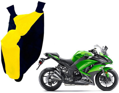 WolkomHome Two Wheeler Cover for Kawasaki(Ninja 1000, Blue, Yellow)