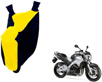 WolkomHome Two Wheeler Cover for Suzuki(Blue, Yellow)