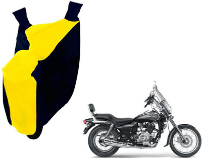 WolkomHome Two Wheeler Cover for Bajaj(Avenger 220 Street, Blue, Yellow)