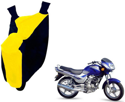 WolkomHome Two Wheeler Cover for TVS(Victor GLX, Blue, Yellow)