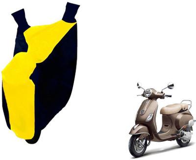 WolkomHome Two Wheeler Cover for Piaggio(Piaggio Vespa, Blue, Yellow)