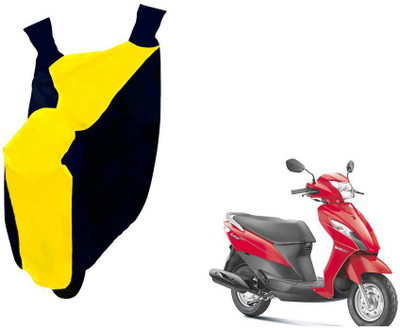 WolkomHome Two Wheeler Cover for Suzuki(Blue, Yellow)