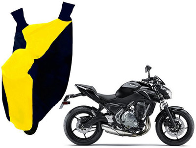 WolkomHome Two Wheeler Cover for Kawasaki(Blue, Yellow)
