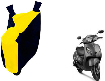 WolkomHome Two Wheeler Cover for TVS(Jupiter, Blue, Yellow)