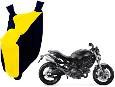 WolkomHome Two Wheeler Cover for Ducati(Monster 796 S2R, Blue, Yellow)