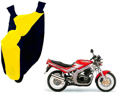 WolkomHome Two Wheeler Cover for Suzuki(GS, Blue, Yellow)