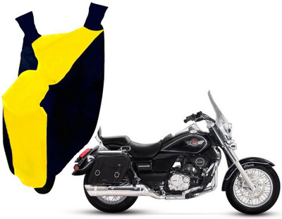 WolkomHome Two Wheeler Cover for Universal For Bike(Blue, Yellow)