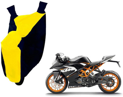 WolkomHome Two Wheeler Cover for KTM(RC 200, Blue, Yellow)