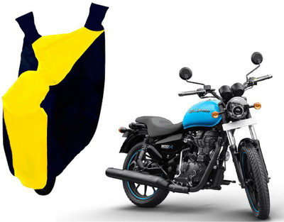 WolkomHome Two Wheeler Cover for Royal Enfield(Thunderbird 500, Blue, Yellow)