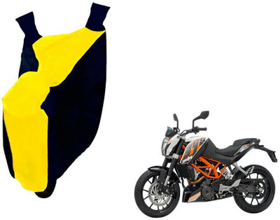WolkomHome Two Wheeler Cover for KTM(Duke 390, Blue, Yellow)