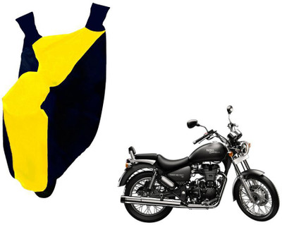 WolkomHome Two Wheeler Cover for Royal Enfield(Thunderbird 500, Blue, Yellow)