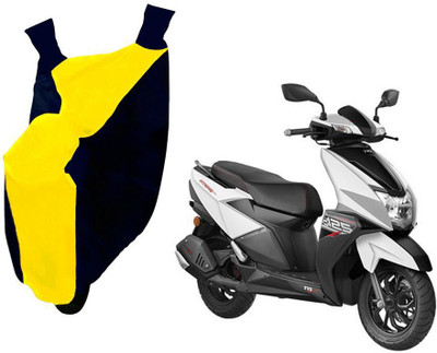 WolkomHome Two Wheeler Cover for TVS(NTORQ, Blue, Yellow)