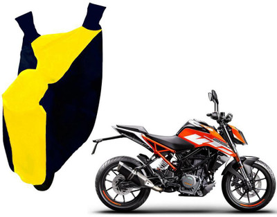 WolkomHome Two Wheeler Cover for KTM(Duke 200, Blue, Yellow)