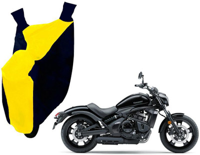 WolkomHome Two Wheeler Cover for Kawasaki(Blue, Yellow)