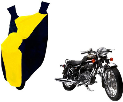 WolkomHome Two Wheeler Cover for Royal Enfield(Electra Delux, Blue, Yellow)