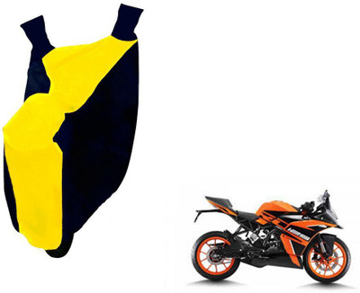 WolkomHome Two Wheeler Cover for KTM(RC 200, Blue, Yellow)
