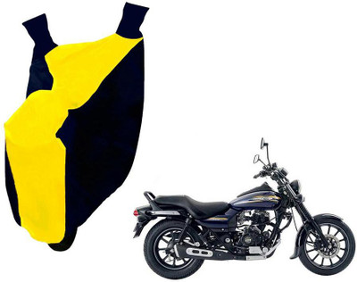 WolkomHome Two Wheeler Cover for Bajaj(Avenger 150 Street, Blue, Yellow)