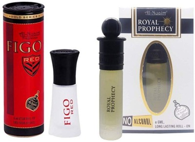 Al Nuaim Figo Red & ROYAL PROPHECY BLACK Herbal Attar(Floral)