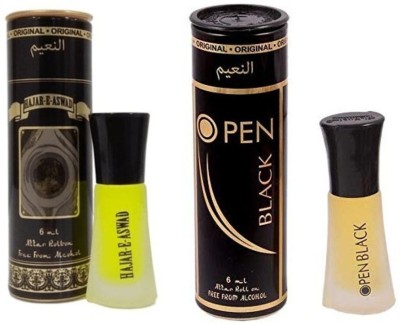 Al Nuaim HAJRE ASWAD & OPEN BLACK Herbal Attar(Floral)