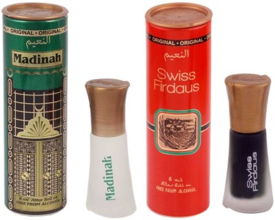 Al Nuaim MADINA & Swiss Firdaus Herbal Attar(Floral)