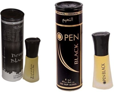 Al Nuaim DEMIN BLACK & OPEN BLACK Herbal Attar(Floral)