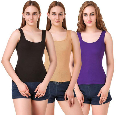 ZOLDY Women Camisole(Pack of 3)