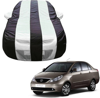 Flipkart SmartBuy Car Cover For Tata Manza (With Mirror Pockets)(Silver, Black, For 2018 Models)