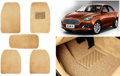 Auto Kite Plastic, PVC, Vinyl Standard Mat For  Ford Escort(Beige)