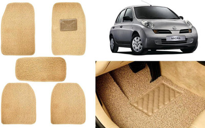 Auto Kite Plastic, PVC, Vinyl Standard Mat For  Nissan Micra(Beige)