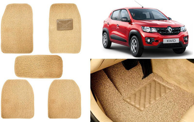 Auto Kite Plastic, PVC, Vinyl Standard Mat For  Renault Kwid(Beige)